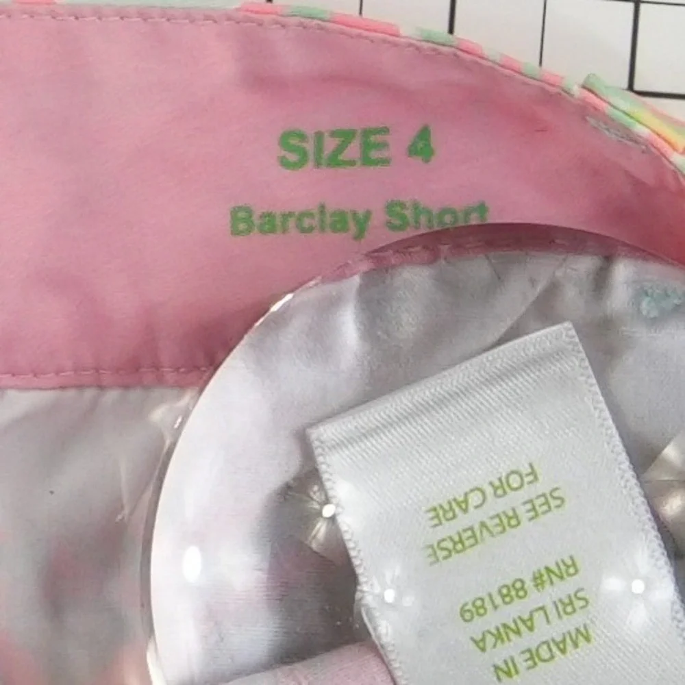 Lilly Pulitzer Barclay Shorts‎ Women's Size 4 Multicolor Paisley Floral